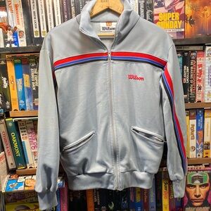 S-M VINTAGE LIGHTWEIGHT WILSON ZIP UP W/ POCKETS